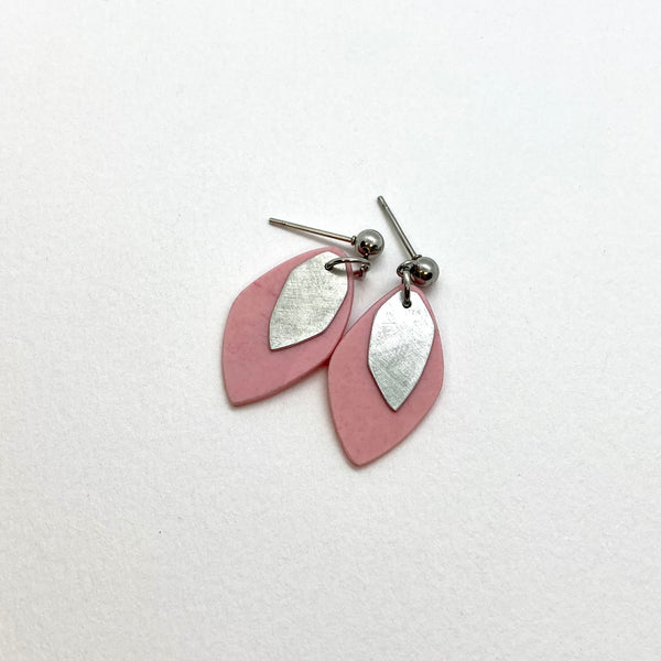 Small steel earrings