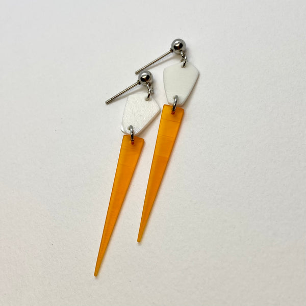Dangling triangle earrings