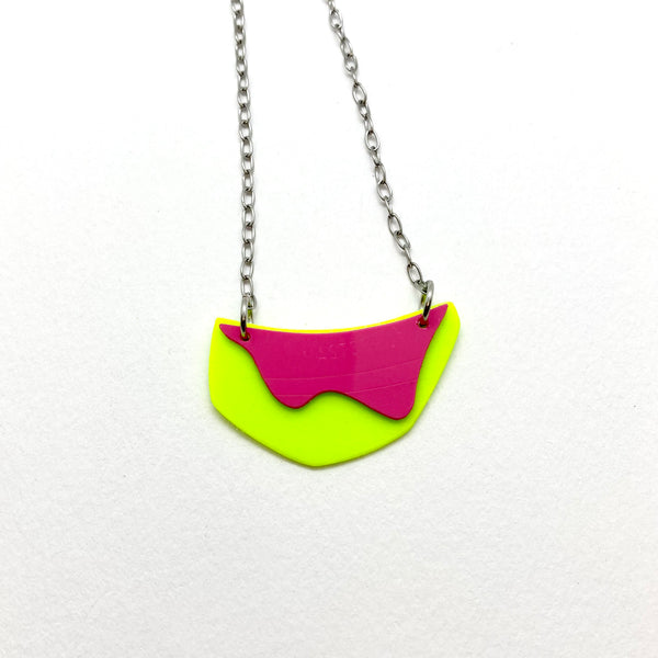 Vinyl drip necklace