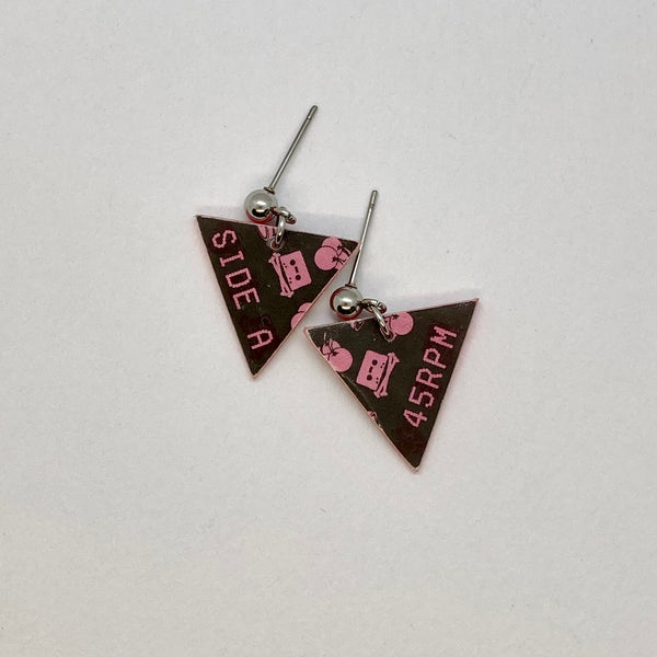 Label earrings