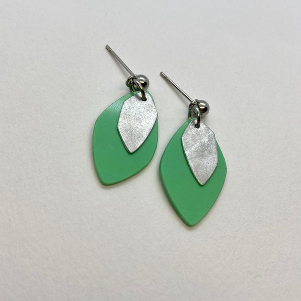 Small steel earrings