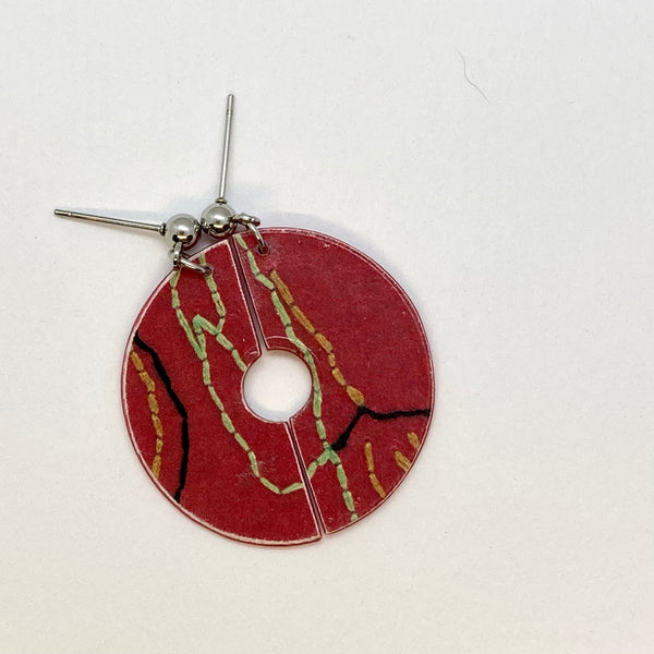 Label earrings