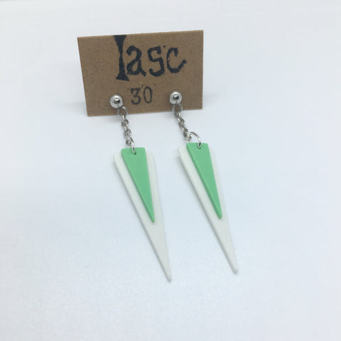 Stacked triangle earrings