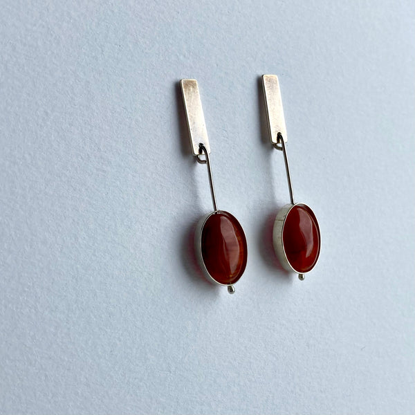 Red glass drops