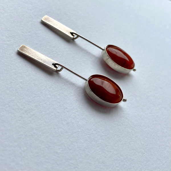 Red glass drops