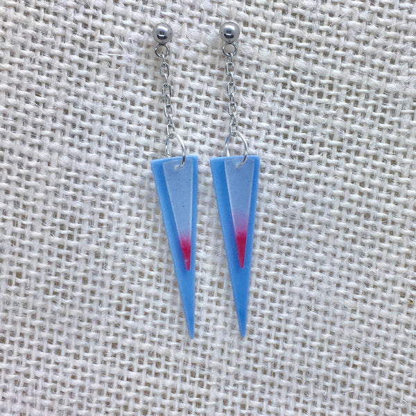 Stacked triangle earrings