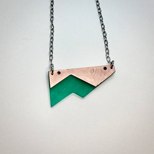 Riveted shard necklace
